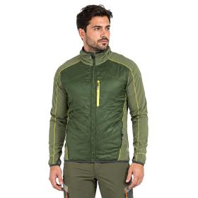 Bomber giubbino Leggero Elasticizzato Verde Fluo tessuto Mic