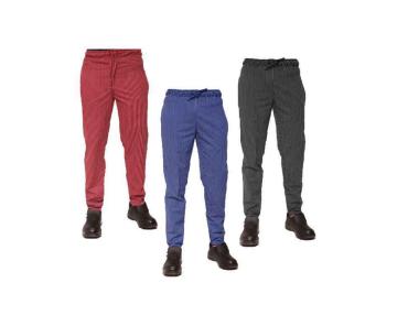 Pantalaccio pantalone da lavoro in cotone a righe per chef c