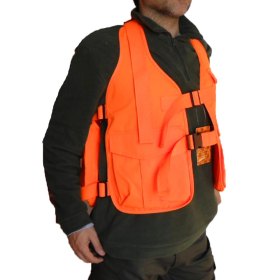 Trisacca caccia al cinghiale gilet alta visibilita arancio caccia sport