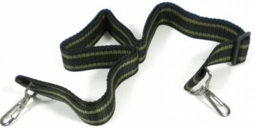 Cinghia  softair nero-verde economica moschettoni in metallo