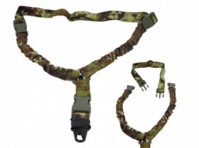 Cinghia softair ciras 1 punto sgancio rapido elastica vegetato italiano cordura 