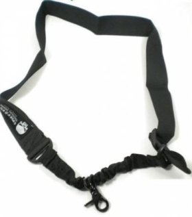 Cinghia softair a 1 punto black emerson con elastico e moschettone in metallo