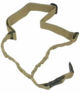 Cinghia soft air 1 punto colore tan con elastico clip sgancio rapido bx10