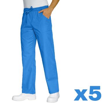 Set x5 Pantalone Unisex Professionale Chef Cuoco Ristorazion