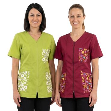Set di due Camice grembiule con Zip per Maestra Asilo infanz