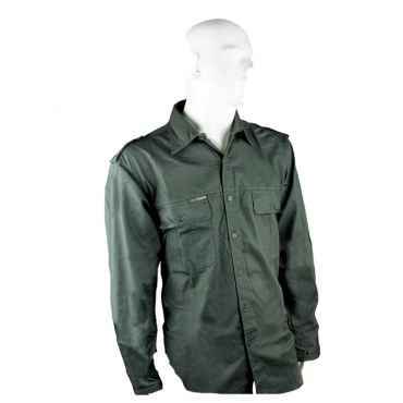 Camicia casacca cotone bottoncini tasche sportiva uomo slim 