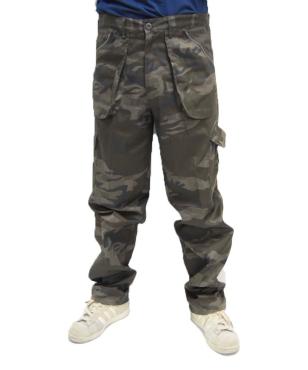 Pantaloni pantalone uomo cargo mimetico camo caccia tasconi 
