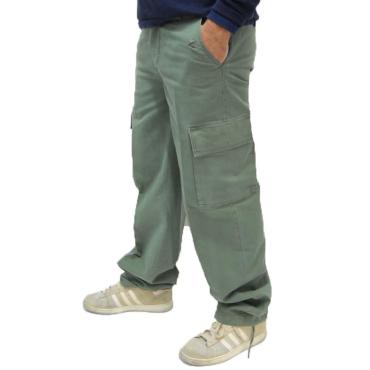 Pantalone calzoni pantalone moleskin cotone stone verde oliv