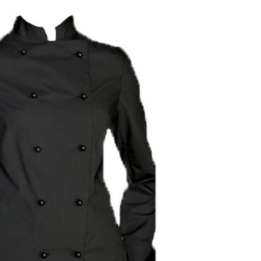 Giacca casacca da cuoco chef cotone nera ristorante serale e