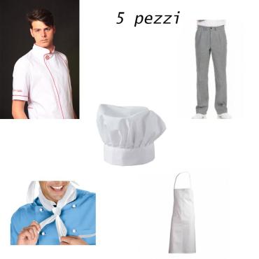 Divisa completo pizzeria giacca pizzaiolo lotto pizzetteria 
