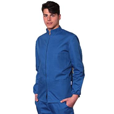 Casacca maglia zip unisex uomo donna infermiere sanitario os