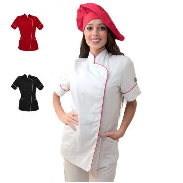 Giacca donna cucina lavoro cotone made in Italy bar pizzeria