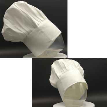 Cappello cuoco in puro cotone made in italy taglia uomo donn