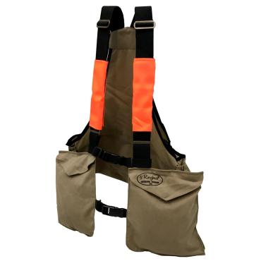 Trisacca arancio portabottiglia caccia tasche resistente abr