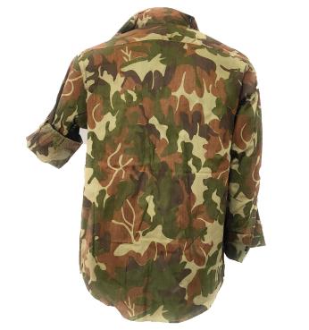 Camicia casacca militare croata mimetica cotone uomo slim - 