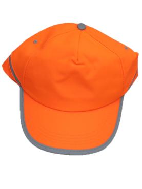 Cappello berretto cappellino alta visibilita' lavoro arancio