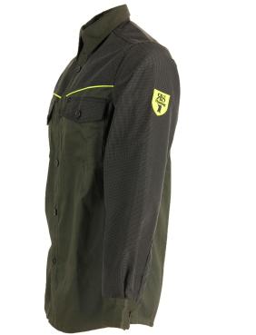 Camicia cotone protezioni in tessuto tecnico impermeabile an