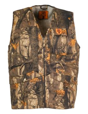 Gilet smanicato caccia raccolta tartufi tasconi bosco cotone