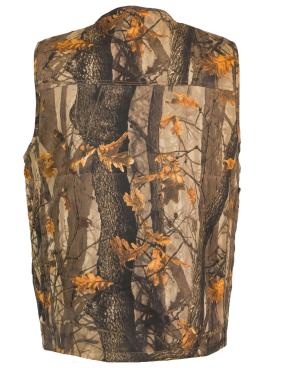 Gilet smanicato caccia raccolta tartufi tasconi bosco cotone