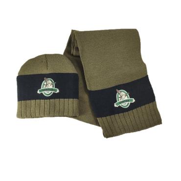 Set Sciarpa e Cappello con ricamo anatra neve caccia abbigli