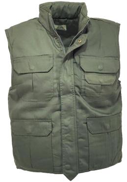 Gilet smanicato uomo imbottito tasche caccia invernale trapu