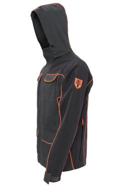 Giacca giubbino impermeabile cappuccio rimovibile tasche cac