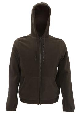 Maglia maglione pile cappuccio invernale caccia neve sportiv