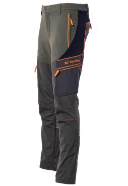 Pantalone in tessuto tecnico elasticizzato con dettagli alta