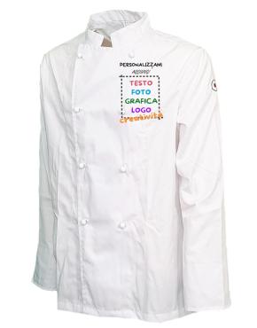 Giacca casacca da uomo per chef taglie da XS a 4XL made in i