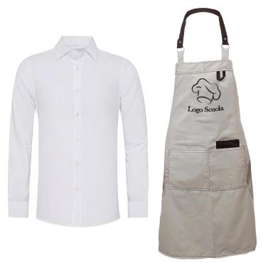 Kit Uomo Personalizzabile con Grembiule e Camicia per profes
