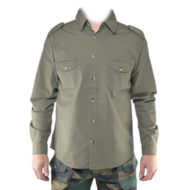Camicia caccia montagna uomo cotone bottoni mimetica camoufl