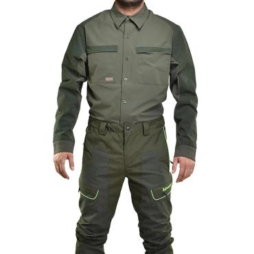 Camicia uomo elasticizzata e rinforzata  in Micro ripstop An