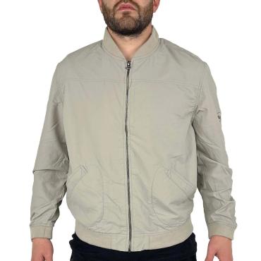 Bomber Leggero Cotone giubbino con cerniera tasche autunnale