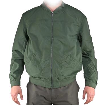 Bomber Leggero Cotone giubbino con cerniera tasche autunnale