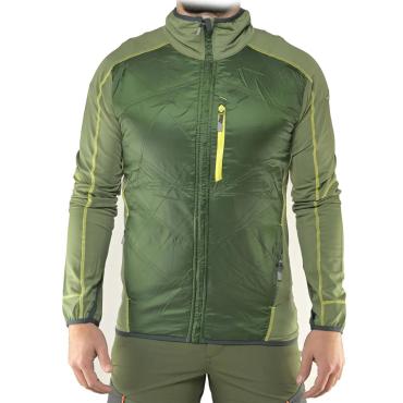 Bomber giubbino Leggero Elasticizzato Verde Fluo tessuto Mic