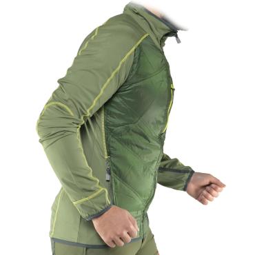 Bomber giubbino Leggero Elasticizzato Verde Fluo tessuto Mic