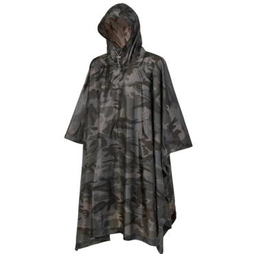 Poncho impermeabile cappuccio Campeggio Ciclismo caccia outd