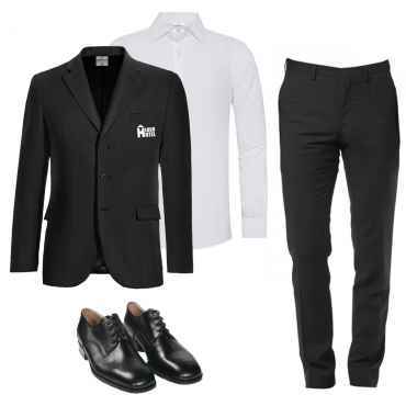 Kit completo Classico da uomo in fresco lana giacca camicia 