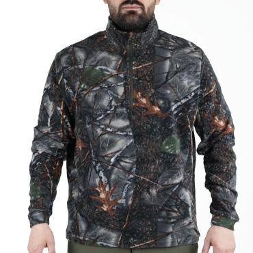 Maglione maglia Micropile isolamento termico caccia arancio 