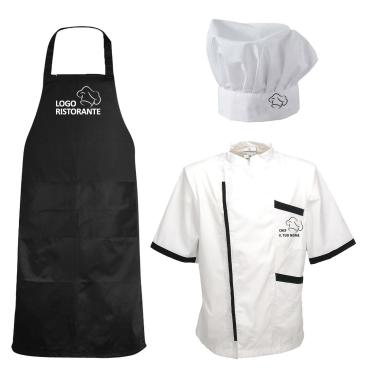 Kit Cuoco cucina divisa Scuola Alberghiera Personalizzabile 