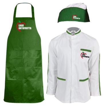 Kit Divisa Uomo Giacca cappello e grembiule per salumerie or