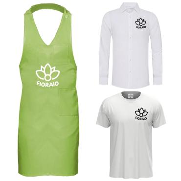 Kit Fioraio con T-shirt camicia e Grembiule Paragilet Dispon