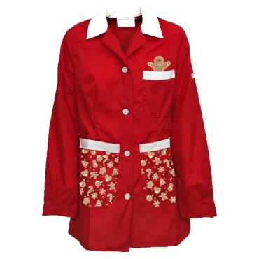 Camice Grembiule Natalizio Maestra bidella Scuola Asilo infa