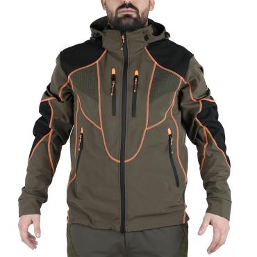 Giacca giubbino Softshell foderata in pile membrana M-tex Im