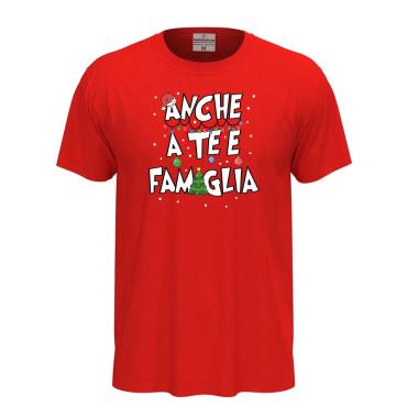 T-shirt maglietta mezza manica stampa natalizia abiti Natale