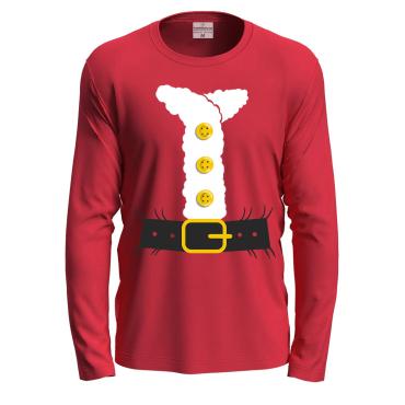 T-shirt maglietta natalizia manica lunga unisex Babbo Natale