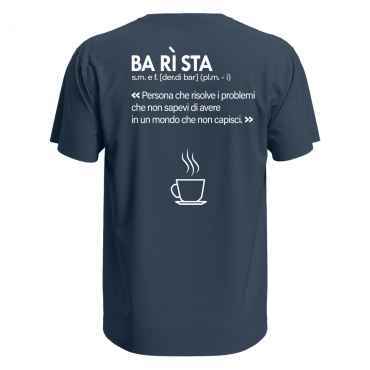 T-shirt classica mezza manica con stampa DTF Barista Definiz