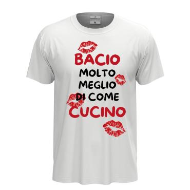 T-shirt maglia manica corta con stampa DTF 