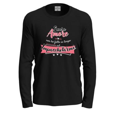 T-shirt maglia con stampa divertente 