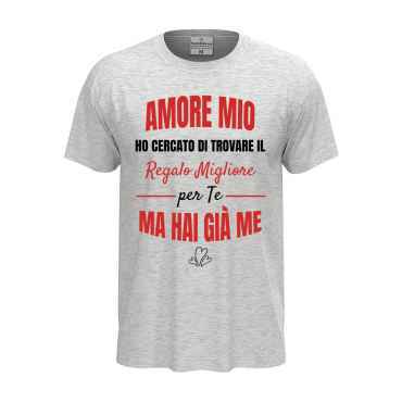T-shirt classica unisex a manica corta con stampa 